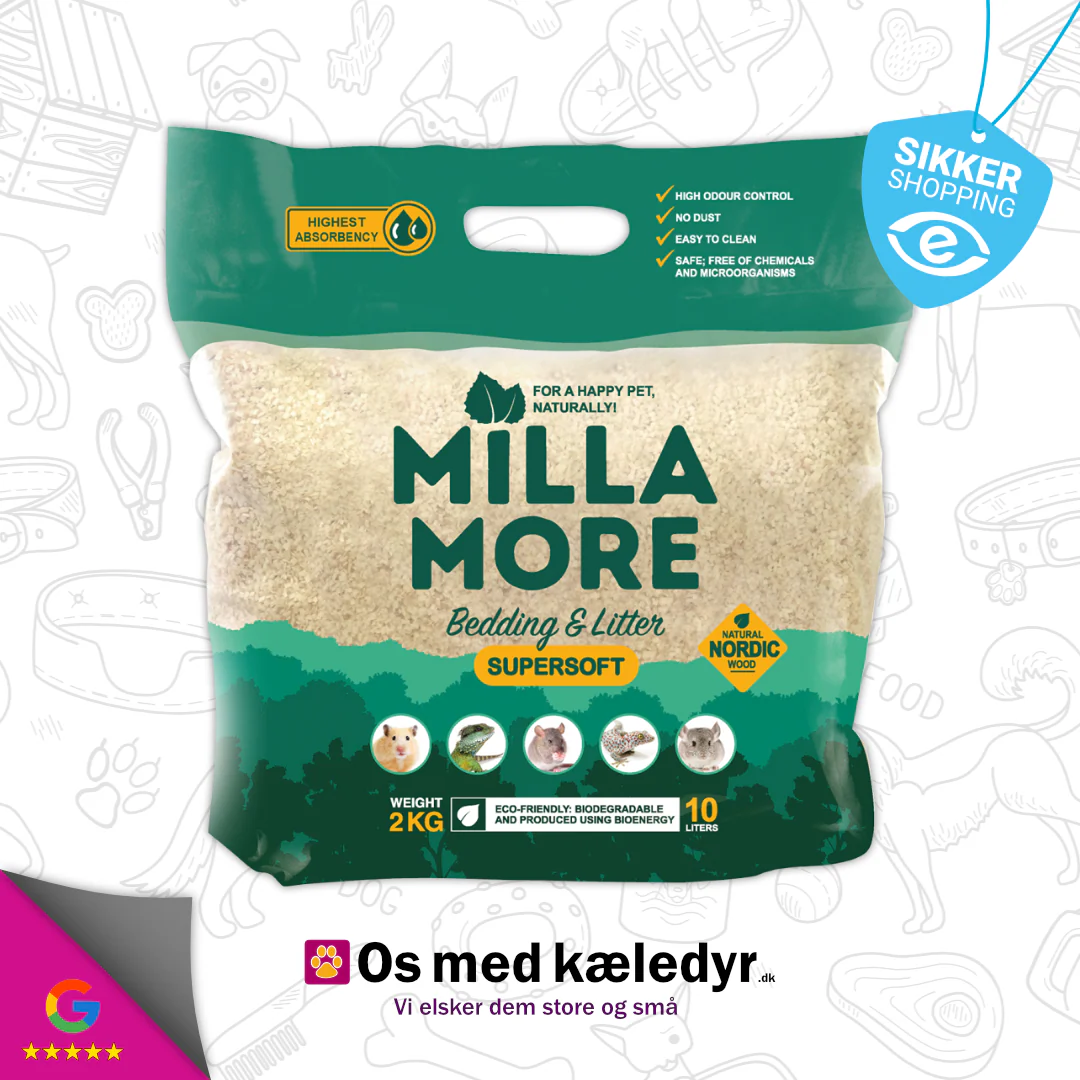 Bøgeflis, MillaMoore supersoft 2kg, strøelse til mindre kæledyr - Image 2