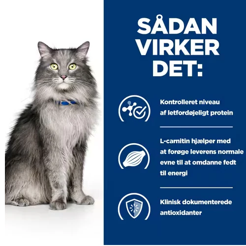 Hill's PRESCRIPTION DIET l/d Liver Care tørfoder til katte med kylling 1.5kg pose - Image 4