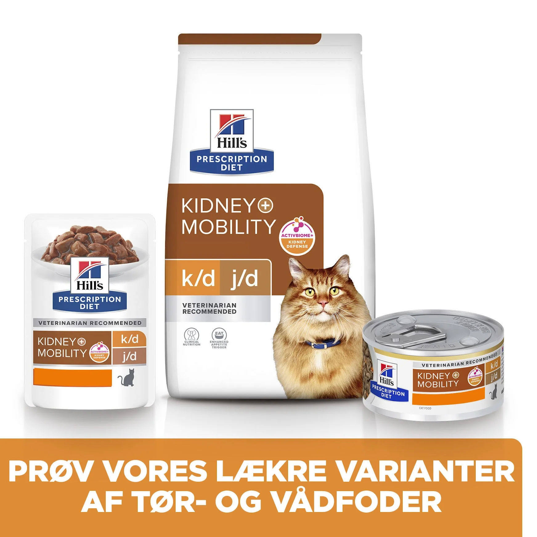 Hill's PRESCRIPTION DIET k/d + Mobility vådfoder til katte med kylling - 12x85g portionsposer - Image 5