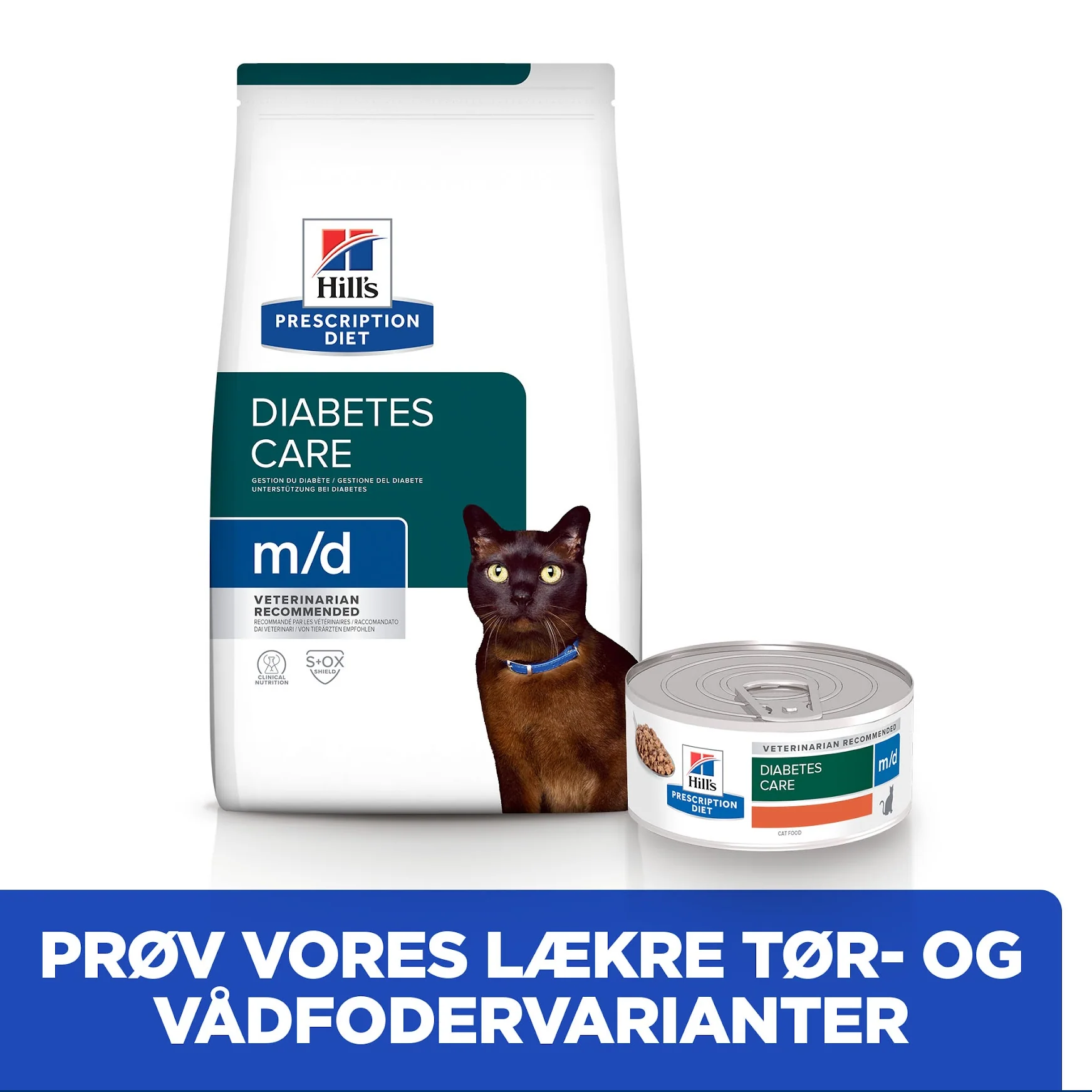Hill's PRESCRIPTION DIET m/d Diabetes Care vådfoder til katte med lever 156g dåse - Image 6