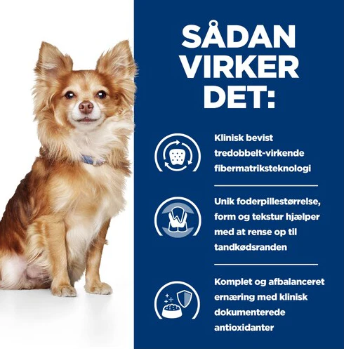 Hill's PRESCRIPTION DIET t/d Mini Dental Care tørfoder til hunde med kylling 3kg pose - Image 7