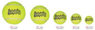 Kong AirDog Squeaker - TennisBold med piv - Image 2