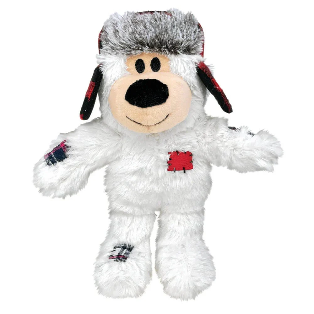 KONG Holiday Wild Knots Bear – Holdbart og Blødt Jule Hundebamse - Image 4