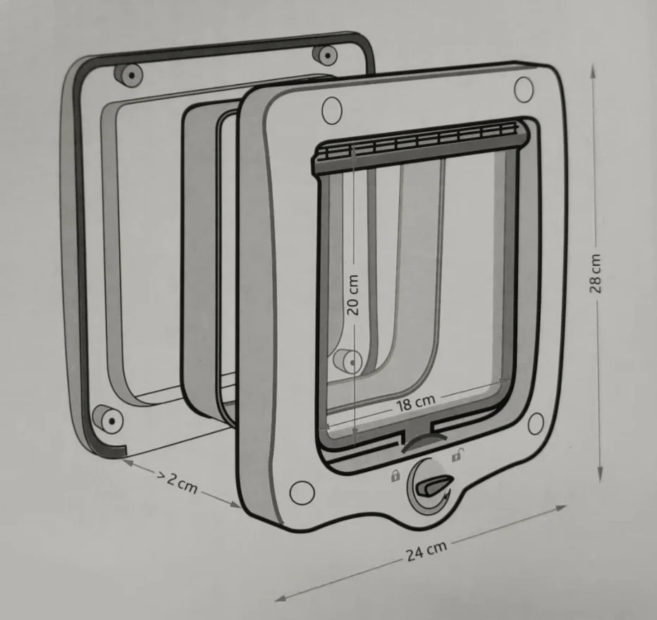Kattelem XL 4-vejs (24 x 28 cm) med tunnel - Image 2